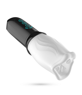 Crushious Fellatrix Rotatie Masturbator Wit – Luxe Genot met 360° Beweging