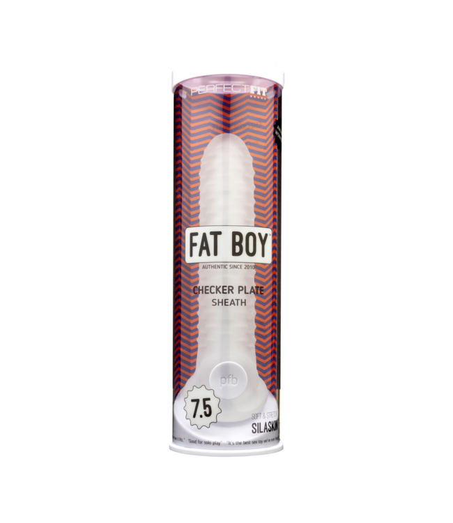 PerfectFitBrand Fat Boy Checker Sleeve - Unieke Textuur voor Comfort en Stimulatie 19 cm