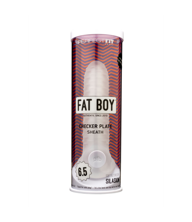 PerfectFitBrand Fat Boy Checker Box Sheath – 16.5 cm SilaSkin Dildo for Ultimate Pleasure
