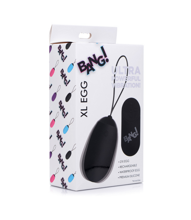 XR Brands XL Vibrating Egg – Leistungsstarker, kabelloser Genuss für intensives Vergnügen