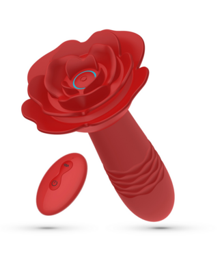 Crushious Romeo Oplaadbare Anale Stimulator 14,2 cm Rood met 10 Vibratiestanden en Afstandsbediening
