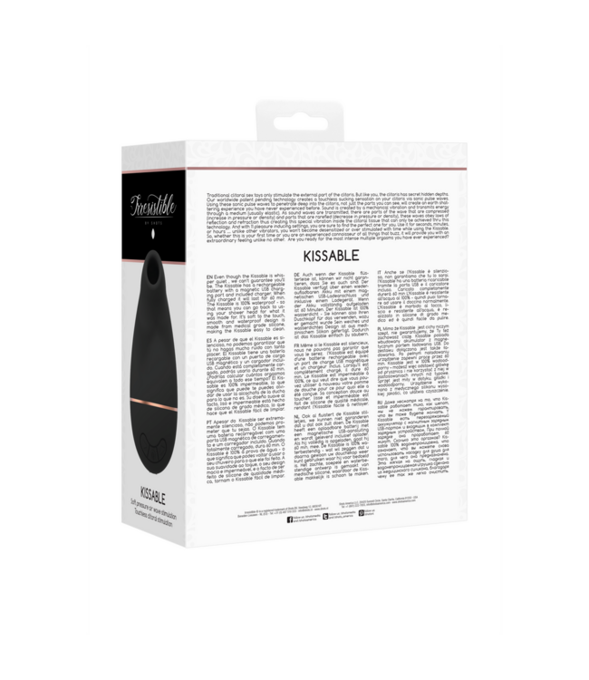 Irresistible Kissable Touchless Clitorisvibrator - Voor Intense en Veilige Stimulatie