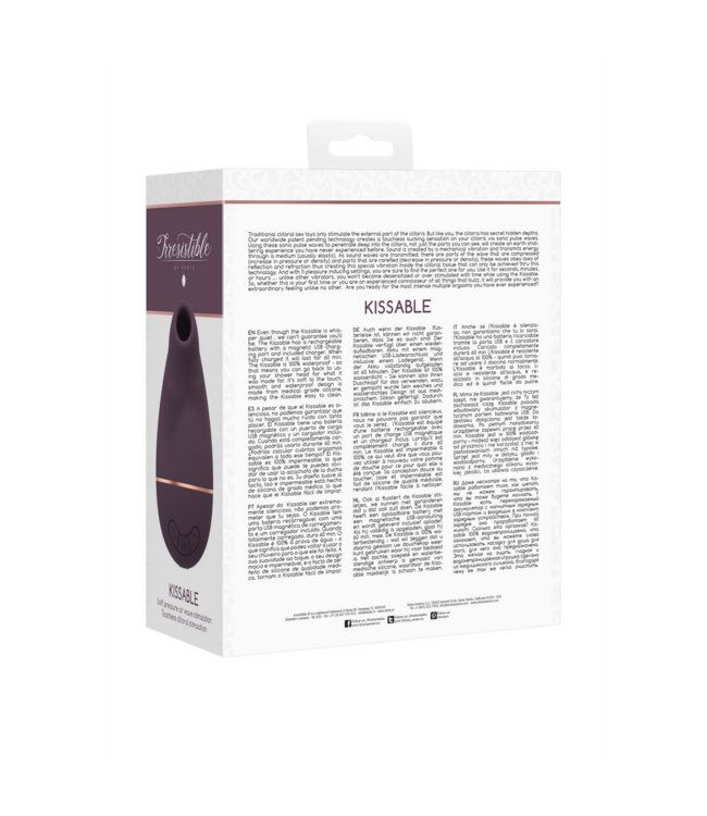 Irresistible Kissable Clitorisvibrator | 11 Intensiteitsniveaus & 100% Waterdicht