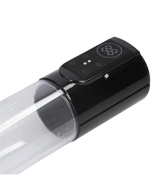 Pumped Krachtige MegaLift waterdichte penispomp voor comfortabele erecties zwart