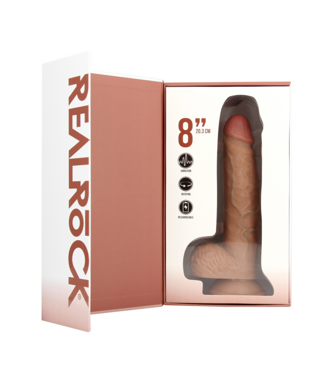 RealRock RealRock Vibrerende Dildo 22,8 cm – Realistische Textuur voor Onvergetelijk Plezier