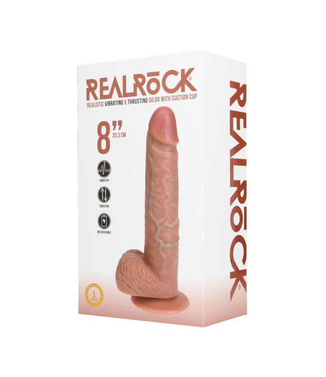 RealRock RealRock® 22,8 cm Vibrerende Dildo - Realistisch & Intens Genot met Suction