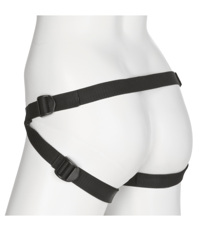 Doc Johnson Platina Luxe Neopreen Harnas met Plug - Comfortabel en Stijlvol