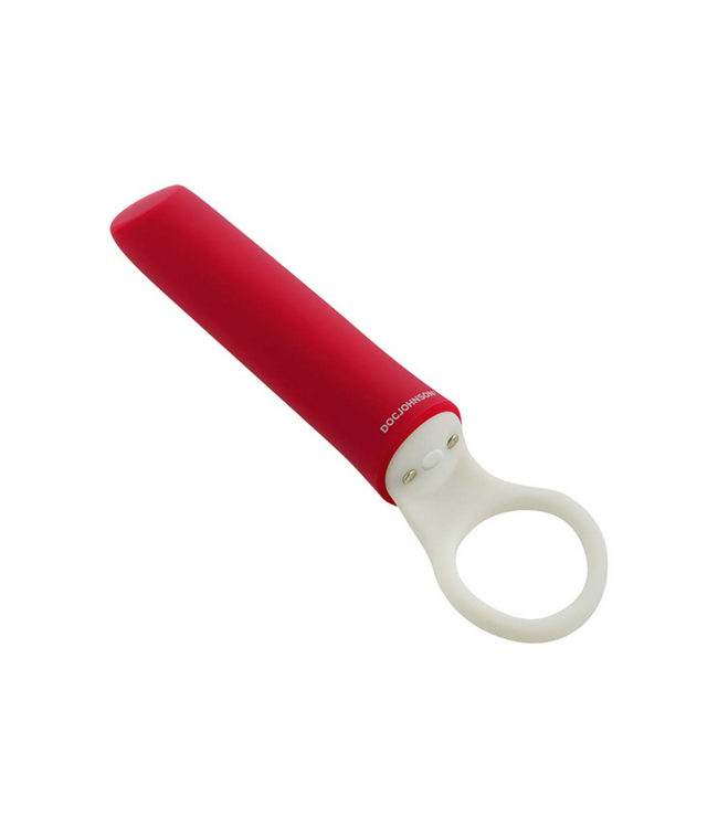 Doc Johnson iPlease Mini Vibrator: Compact & Powerful Red Vibe with 20 Patterns