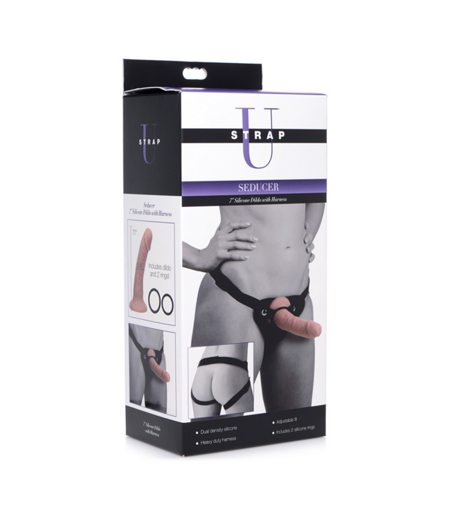 XR Brands Seducer Silicone Strap-On Dildo Set – Comfort & Style Unleashed