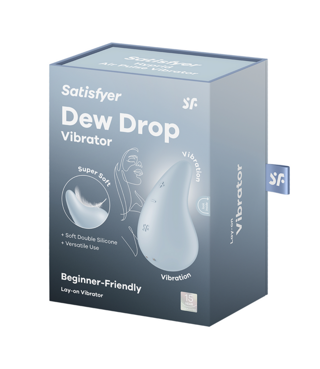 Satisfyer Dew Drop Lay-on Vibrator Blauw | Waterdicht & Intens Genieten voor Beginners