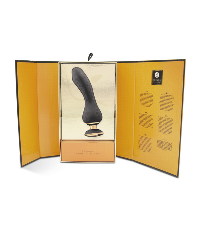 Shunga SANYA® Schwarzer Vibrator – Luxuriöser Genuss mit kraftvollen Vibrationen