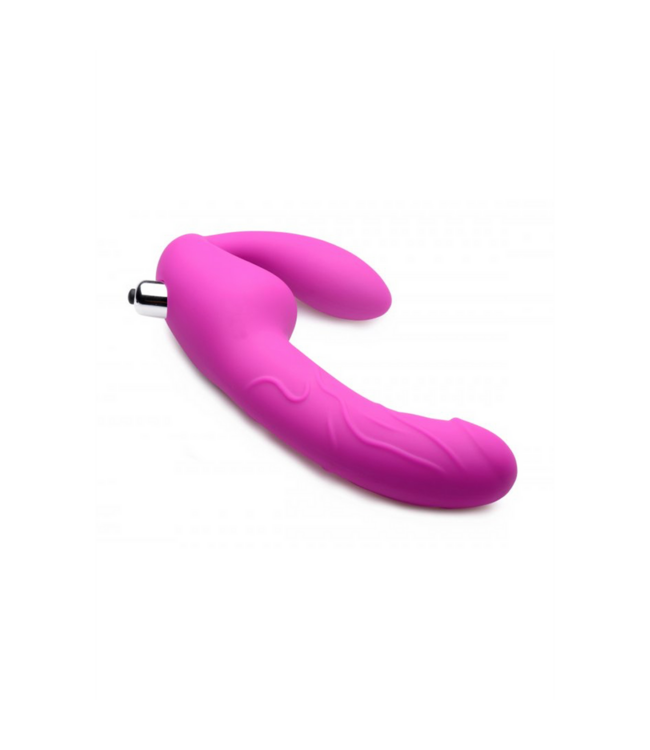 XR Brands Ergonomische Vibrerende Strapless Strap-On voor Intense Koppelplezier