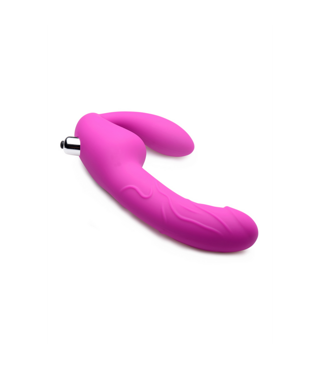 XR Brands Ergonomische Vibrerende Strapless Strap-On voor Intense Koppelplezier