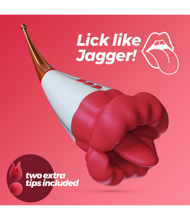 Crushious Jagger Rood - Multifunctionele Dubbele Stimulator met 10 Vibratiestanden