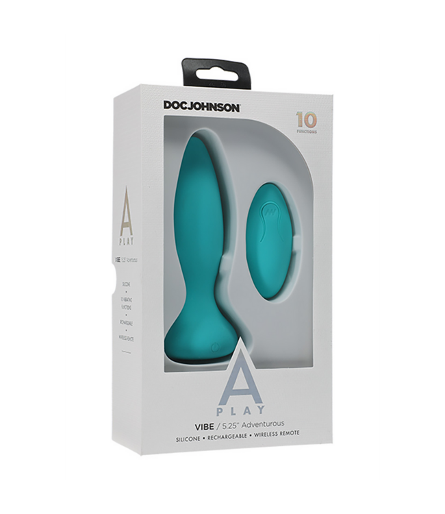 Doc Johnson Vibe 13,2 cm - Krachtige Siliconen Anale Plug met Draadloze Bediening en 10 Functies