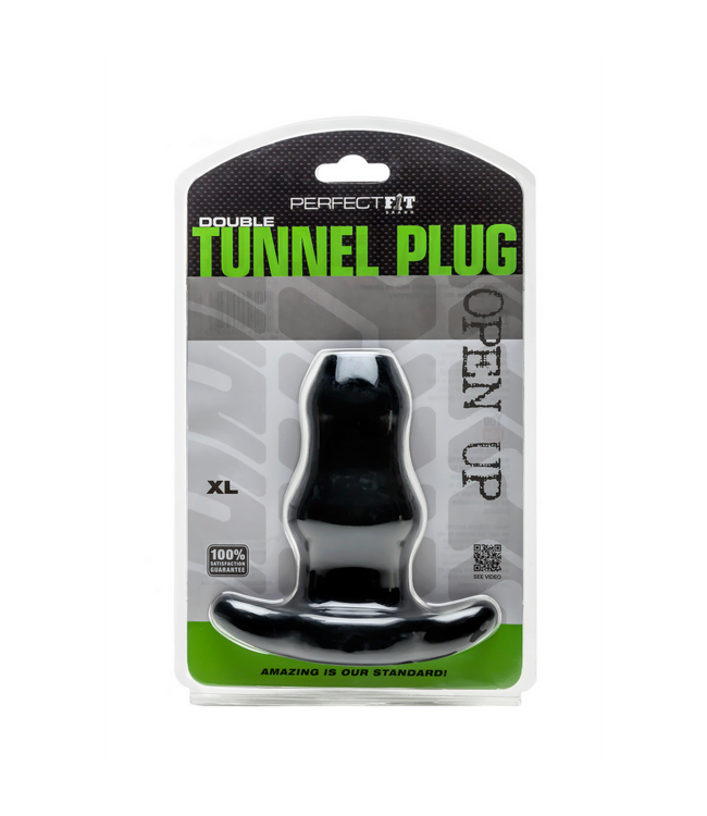PerfectFitBrand Double Tunnel Plug XL 17cm - Innovative, Safe & Phthalate-Free Fun
