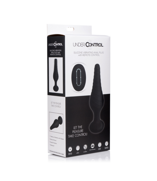 XR Brands Verwen jezelf met de Siliconen Anale Vibrator 14,6 cm en Afstandsbediening