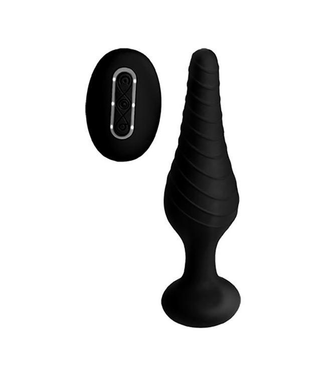 XR Brands Verwen jezelf met de Siliconen Anale Vibrator 14,6 cm en Afstandsbediening