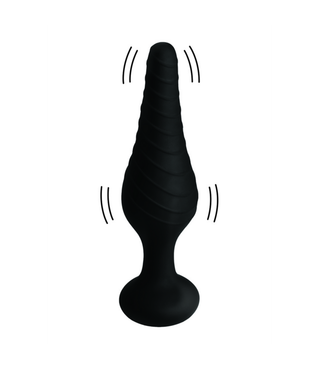 XR Brands Verwen jezelf met de Siliconen Anale Vibrator 14,6 cm en Afstandsbediening
