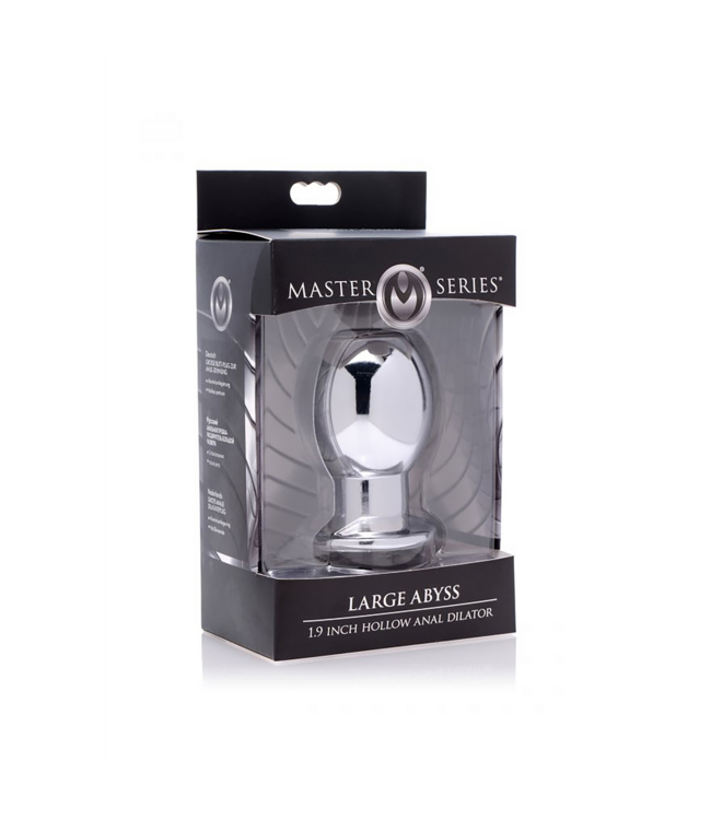 XR Brands Intense Hollow Anal Dilator 4.9 cm - Stylish Nickel-Free Aluminium