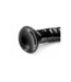 XR Brands Diepe Sensatie Zwarte Dildo 24,8 cm – Golvende Textuur voor Intense Stimulatie