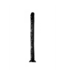 XR Brands Realistischer 24,8 cm schwarzer Dildo mit intensivem Wellendesign