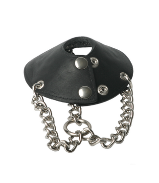 XR Brands Parachute Ball Stretcher mit Spikes aus Leder – Verstellbar & Robust