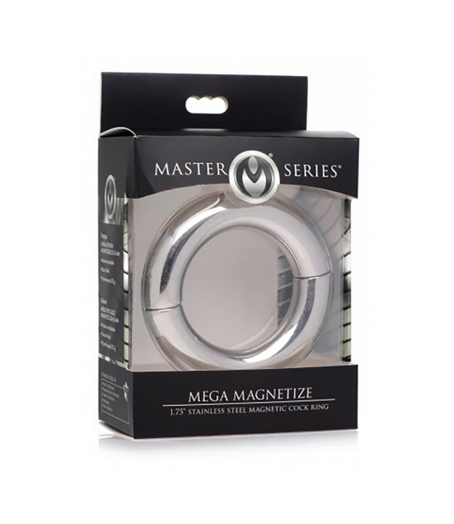 XR Brands Ultieme Magnetische RVS Cockring – Versterk Erectie & Geniet Intens