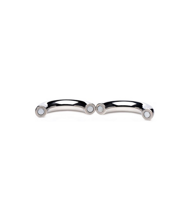 XR Brands Mega Magnetize Stainless Steel Cock Ring for Enhanced Pleasure