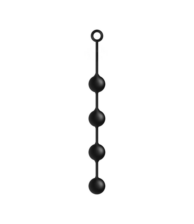 Boneyard Ass Ballz Silicone Anal Beads with Grip Handle - 21 cm, Hypoallergenic