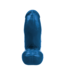 Fuck & Fist Realistic Blue Curved Dildo with Balls - 7.1 in / 18 cm
