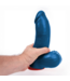 Fuck & Fist Realistische Blauwe Dildo met Zuignap - Gebogen en Veilig in Gebruik - 18 cm