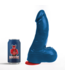 Fuck & Fist Realistische Blauwe Dildo met Zuignap - Gebogen en Veilig in Gebruik - 18 cm