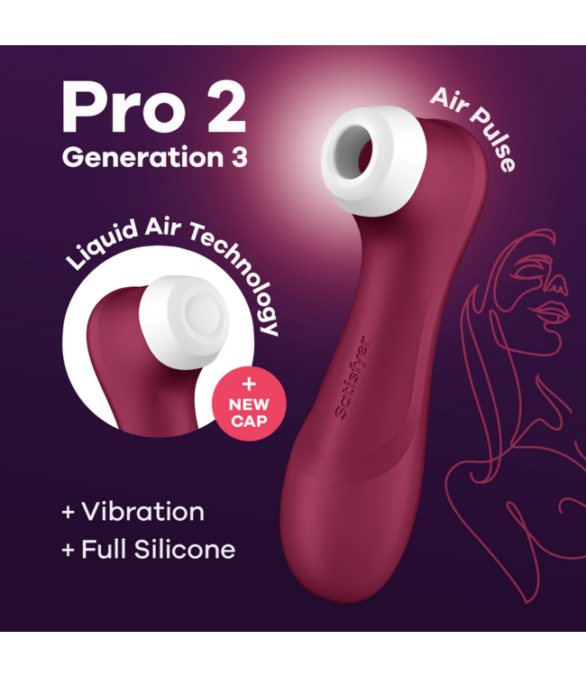 Satisfyer Pro 2 Gen 3 Liquid Air – Doppelter Luftimpulsator in Lila