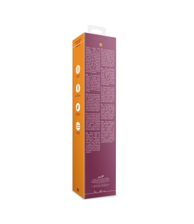 Loveline Doppelseitiger Thrusting-Vibrator Merlot Druif – Intensives Duo-Vergnügen