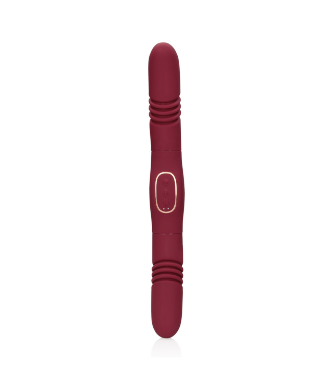Loveline Doppelseitiger Thrusting-Vibrator Merlot Druif – Intensives Duo-Vergnügen