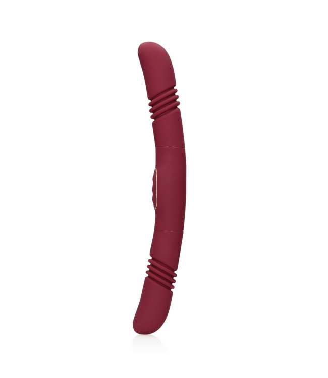 Loveline Intense Duo Thrusting Vibrator Merlot Druif - Voor Onvergetelijke Pleziermomenten