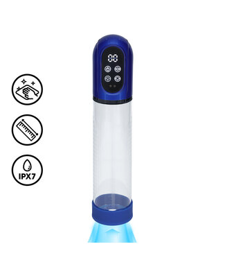 Pumped Engage Waterdichte Penis Pomp – Krachtige Vacuümvergroting in Blauw