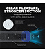 Pumped Engage Waterproof Penis Pump - Metallic Blue with Silicone Comfort