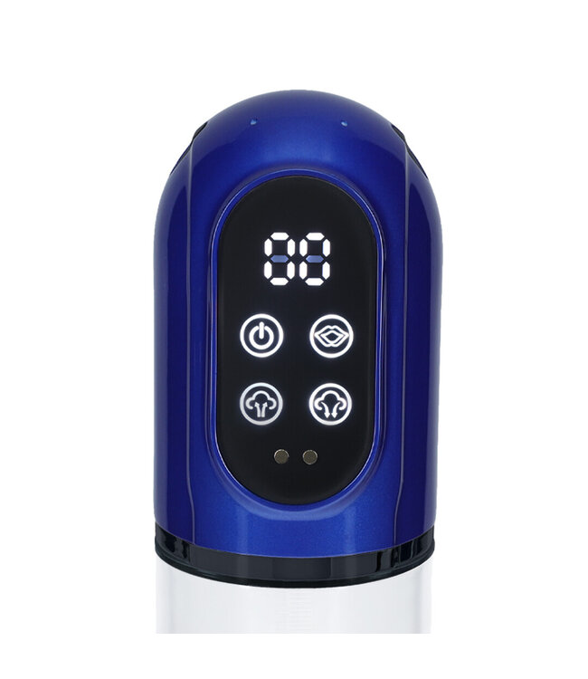 Pumped Engage Waterdichte Penis Pomp – Krachtige Vacuümvergroting in Blauw