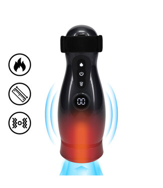 Pumped Virtuo Masturbatorpomp Gun Metal – Intense Erecties met Warmte en Vibratie