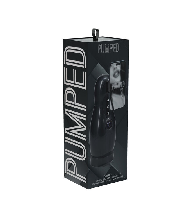 Pumped Virtuo Masturbatorpumpe Gun Metal – Intensive Vibration & Wärme für Genuss