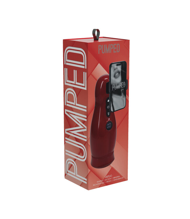 Pumped Virtuo Red Suction & Vibration Masturbator – Ultimate Pleasure & Comfort