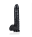 RealRock RealRock 29 cm Dildo met Scrotum - Zwart PVC voor Intense Stimulatie