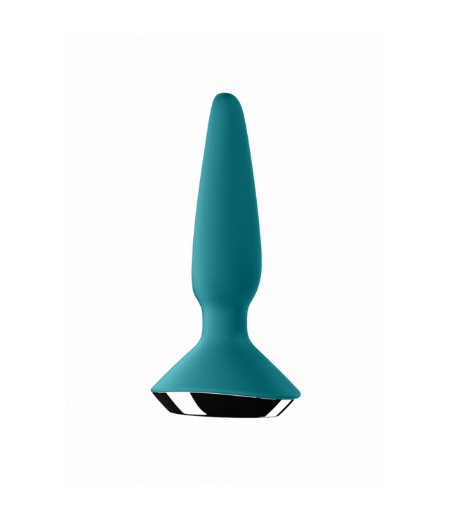 Satisfyer PLUG-ILICIOUS 1 - 13,5 cm Anaalplug Petrol met Krachtige Dubbele Vibratie