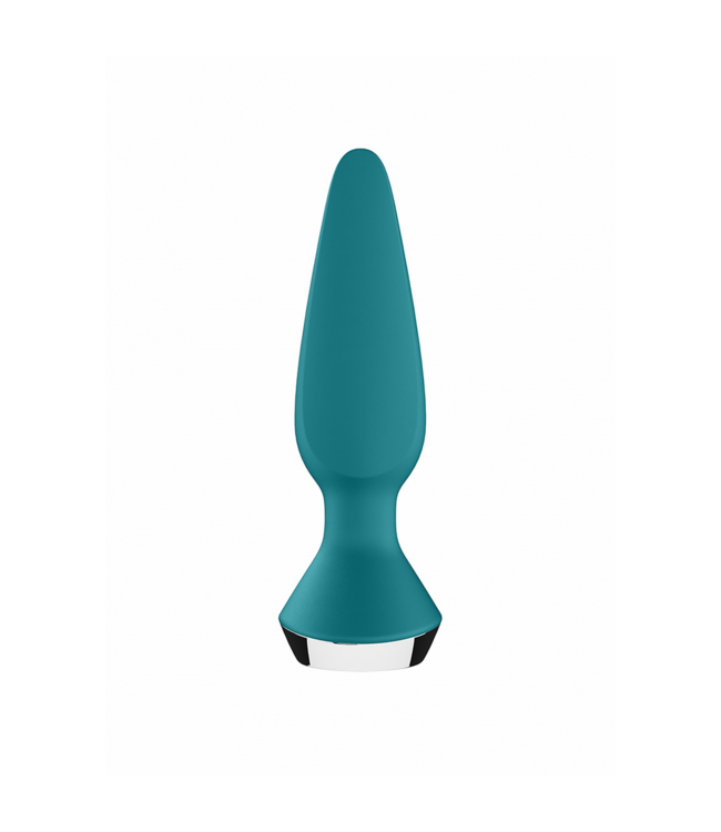 Satisfyer Plug-Ilicious 1 – Vibrierender Analplug aus Silikon, wiederaufladbar, Petrol