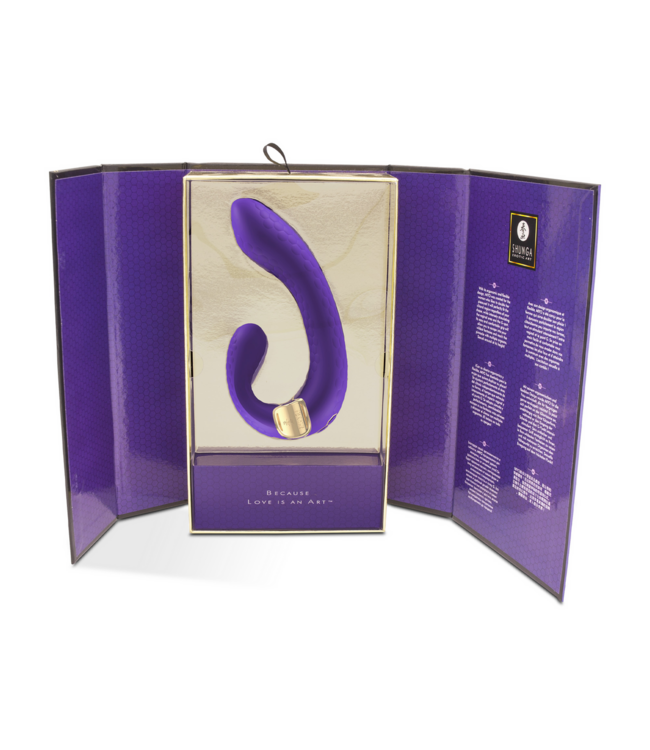 Shunga MIYO G-Spot Vibrator Paars - Dubbel Genot & Krachtige Stimulatie voor Vrouwen