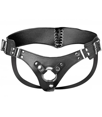 XR Brands Luxury Corset-Style Strap-On Harness with Adjustable Fit & Comfort