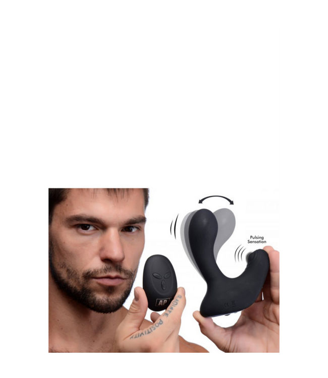 XR Brands Premium Siliconen Prostaatstimulator - 10 Powerfuncties voor Optimaal Genot