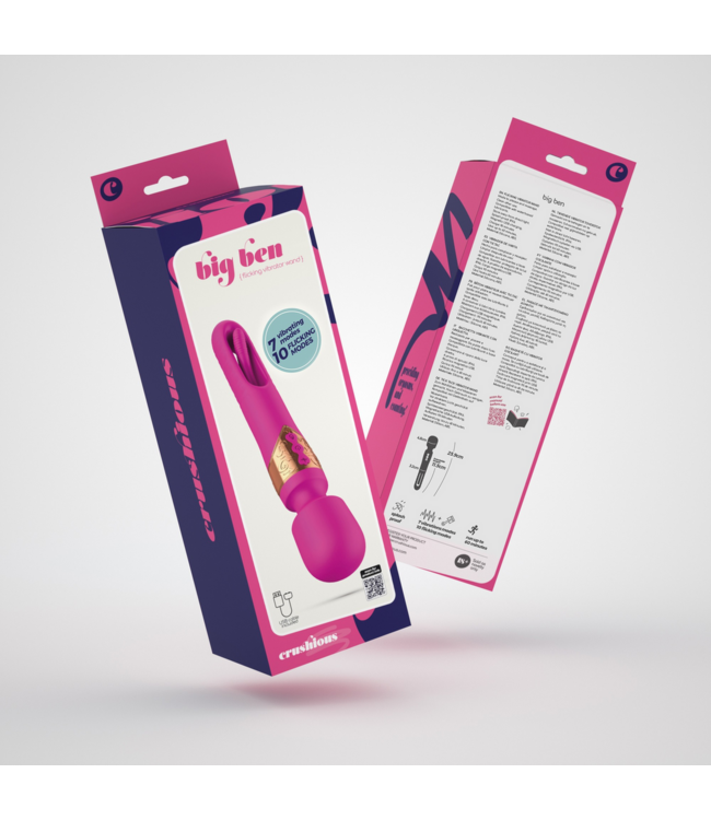 Crushious Big Ben Dual Wand Massager - 7 Vibrations for Ultimate Pleasure